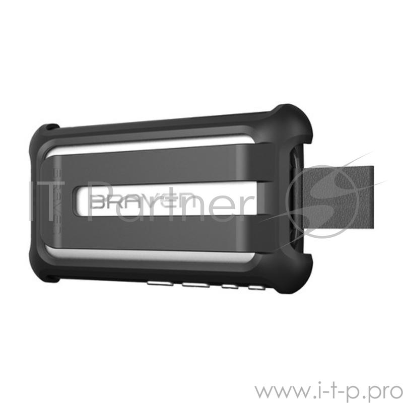 Беспроводной динамик со встроенным микрофоном Braven Brava. Цвет серебряный.