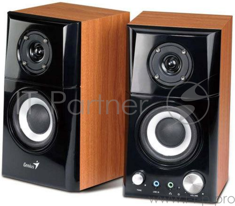 Колонки Genius SP-HF500A, 14Вт RMS цвет brown wood