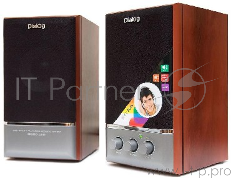 Колонки Dialog Disco AD-06 Cherry 24W RMS-2.0