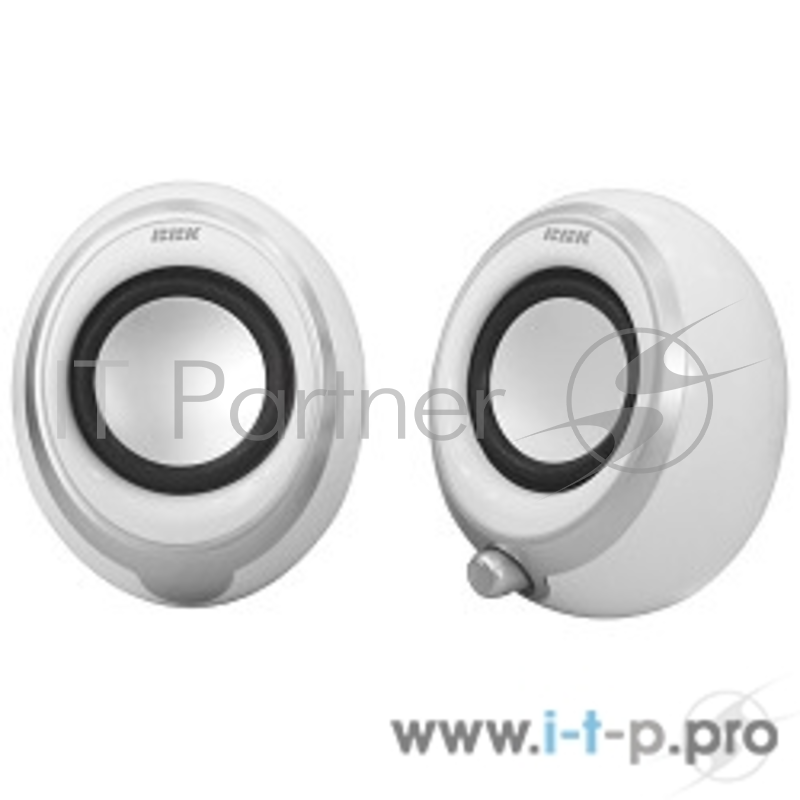 Колонки BBK BBK CA-201S 2.0 белый/металлик 6Вт портативные