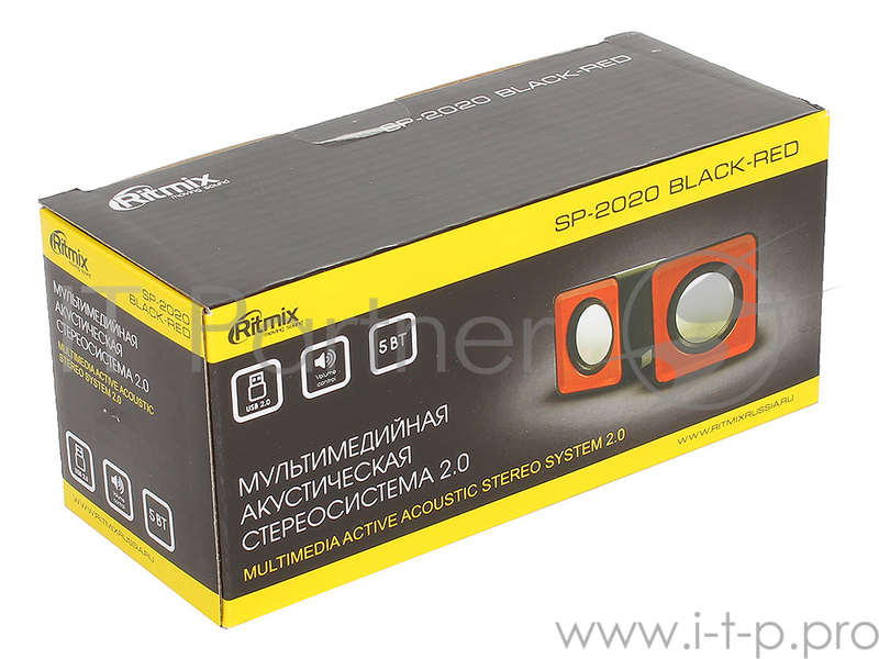 Колонки RITMIX SP-2020 Black+Red