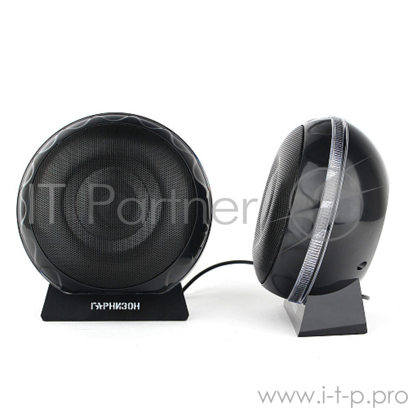 Акустическая система 2.0 Гарнизон GSP-150, черный, 6 Вт, FTB-динамики, материал- пластик, USB - питание