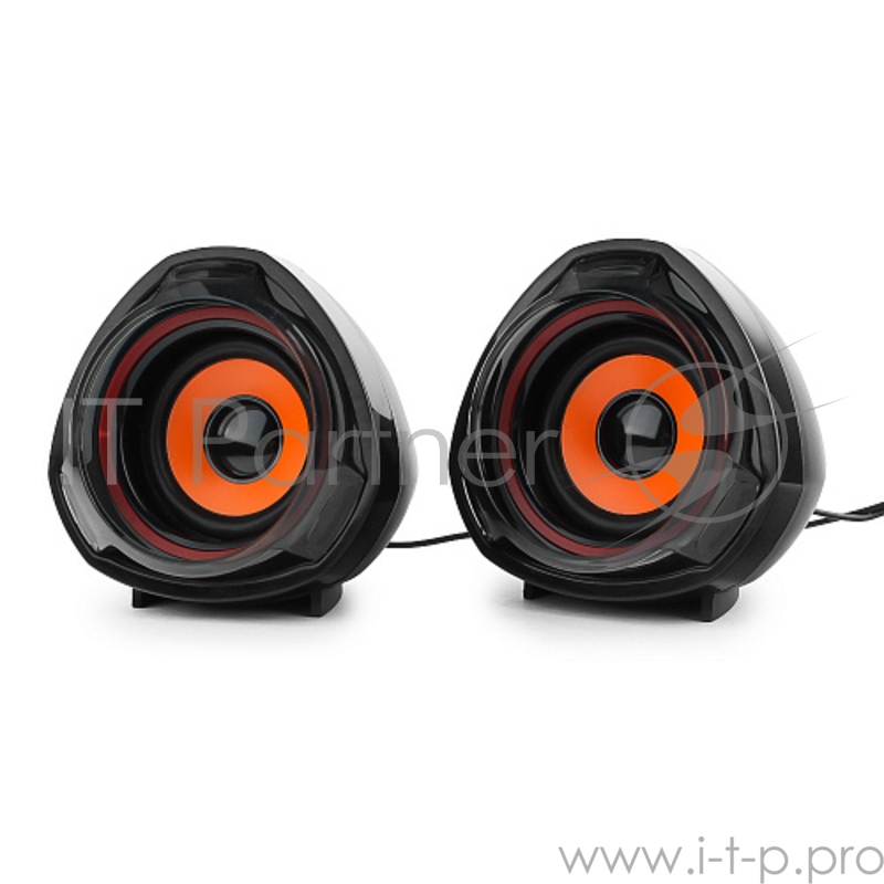 Колонки Акустич. система 2.0 Gembird SPK-105, черный, 5 Вт, регулятор громкости, USB-питание