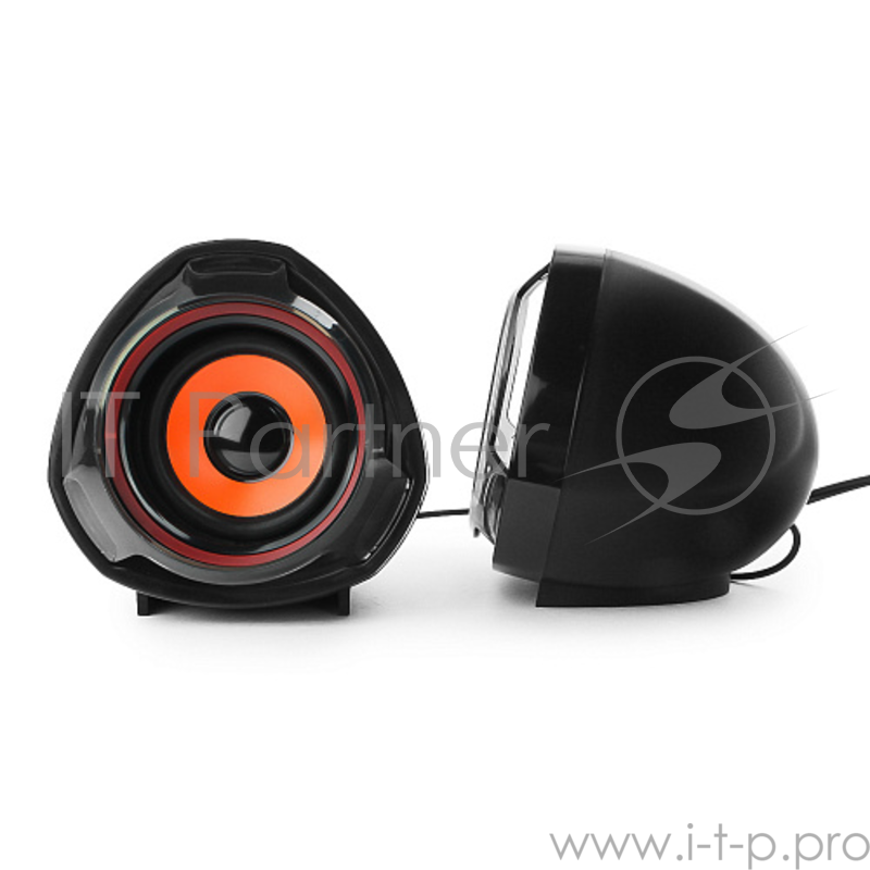 Колонки Акустич. система 2.0 Gembird SPK-105, черный, 5 Вт, регулятор громкости, USB-питание