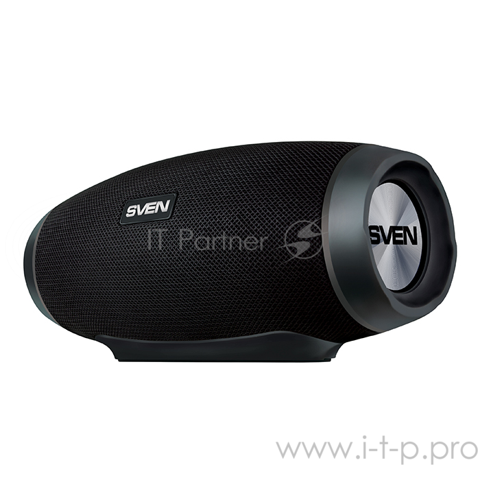 Портативная колонка Sven PS-230 2.0 black (2x6W, IPx5, мобильные, USB, Bluetooth, micro SD, FM-радио, 1500 мA)