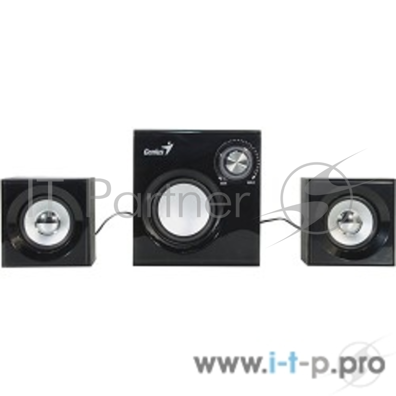 Колонки GENIUS SW-2.1 370 Black {2.1, 2 колонки+сабвуфер, 16W+1Wx2}