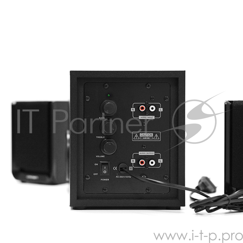 Акустическая система 2.1 CROWN CMS-410 Black ( Тип настольная акустика 2.1, 40W, МДФ, Ручное управление: питание, громкость, бас, высокие частоты, AWS)