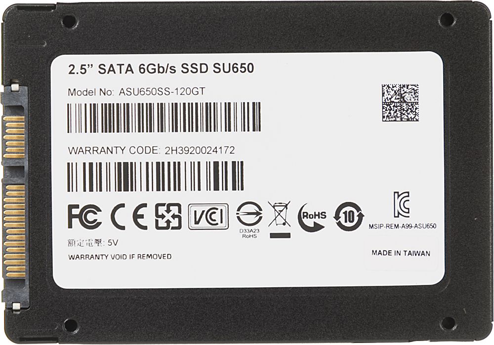 накопитель A-DATA SSD 120GB SU650 ASU650SS-120GT-C {SATA3.0}