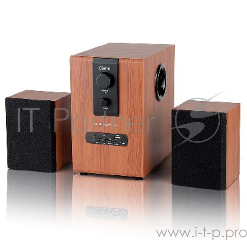 Колонки Dialog Progressive AP-150 BROWN 2.1, 10W+2*5W RMS, USB+SD reader