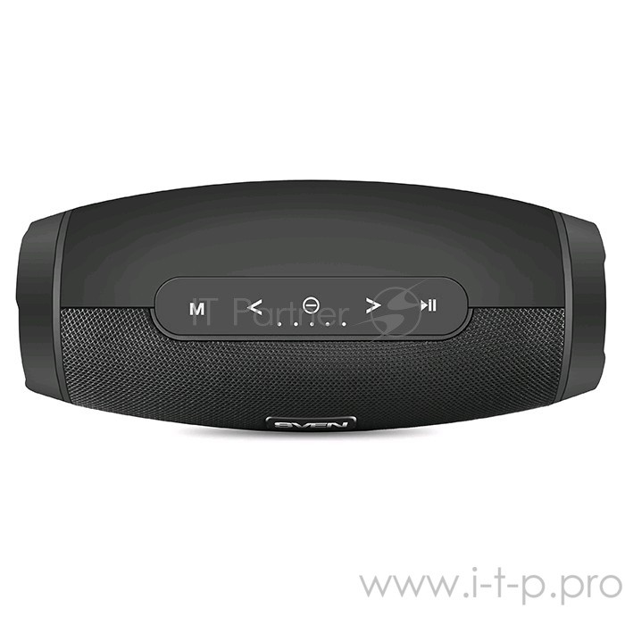 Портативная колонка Sven PS-330 2.1 black (16W + 2x7W, мобильные, mini Jack, USB, Bluetooth, micro SD, 2 x 2200 мA, зарядка мобильных устройств)