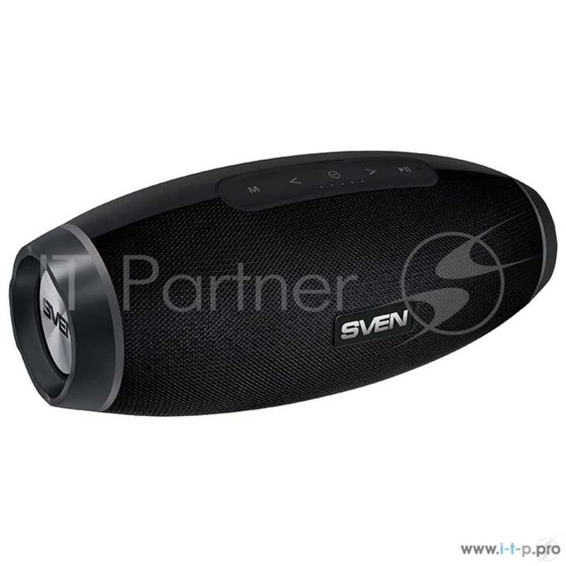 Портативная колонка Sven PS-330 2.1 black (16W + 2x7W, мобильные, mini Jack, USB, Bluetooth, micro SD, 2 x 2200 мA, зарядка мобильных устройств)