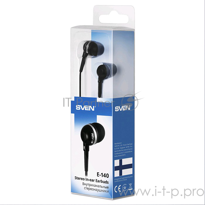 Внутриканальные наушники SVEN E-140, черный Внутриканальные наушники SVEN E-140, черный