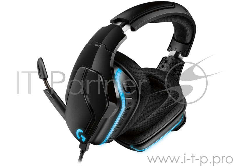 Гарнитура Logitech Headset G635 Wired 7.1 LIGHTSYNC Gaming Retail