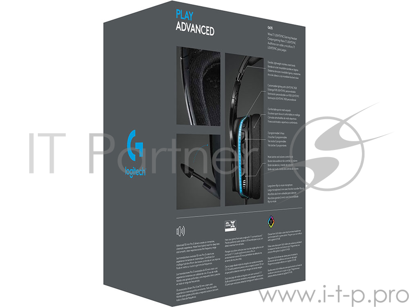 Гарнитура Logitech Headset G635 Wired 7.1 LIGHTSYNC Gaming Retail