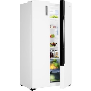 Холодильник HISENSE Sade by Side, 178х91х64.3 см, 339 л + 177 л, No frost, A+, белый
