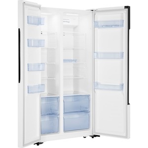 Холодильник HISENSE Sade by Side, 178х91х64.3 см, 339 л + 177 л, No frost, A+, белый
