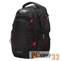 Рюкзак Continent BP-303 BK для ноутбука 16, черно-красный