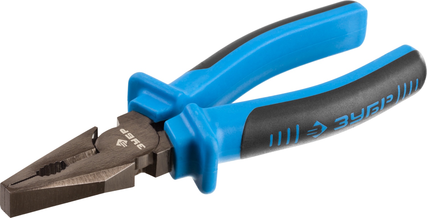 Плоскогубцы Плоскогубцы комбинированные ЗУБР эксцентриковое расположение шарнира, особостойкое спец. покрытие Н12Х1 (никель/хром), двухкомп рукоятки, 160мм 2201-1-16_z01