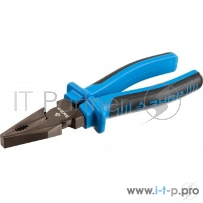 Плоскогубцы Плоскогубцы комбинированные ЗУБР эксцентриковое расположение шарнира, особостойкое спец. покрытие Н12Х1 (никель/хром), двухкомп рукоятки, 180мм 2201-1-18_z01