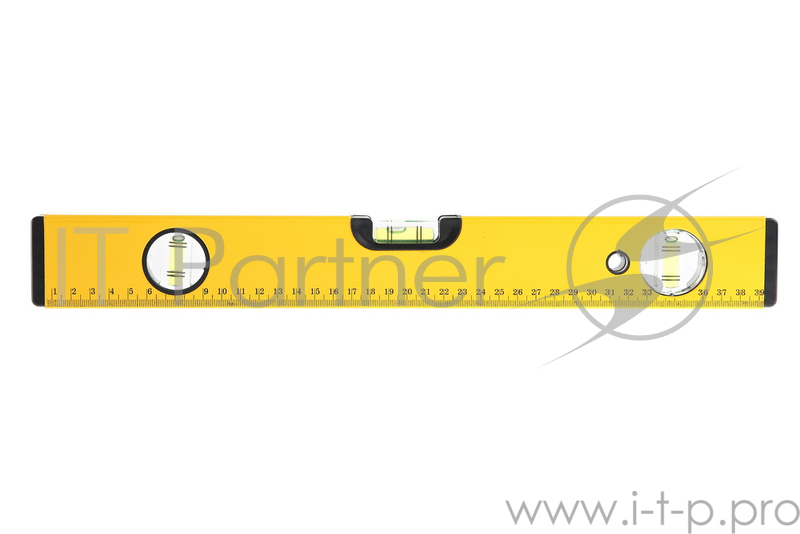Уровень FIT 18244 профи усиленный 2 глазка + 1 глазок поворот. магнит. желтый 400мм