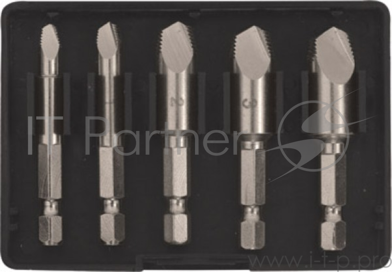 Набор экстракторов FIT 36437 для болтов и шпилек усиленные набор 5 шт