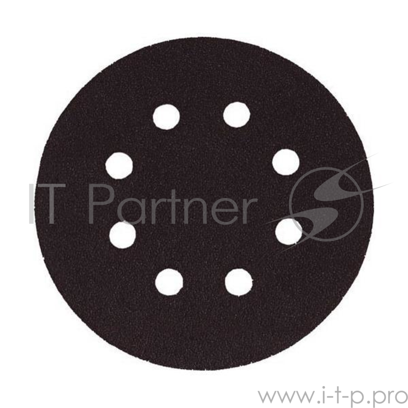 Круг шлифовальный FIT 39666 с отверстиями 5шт алюм.-оксид. 125мм с липучкой (р120)