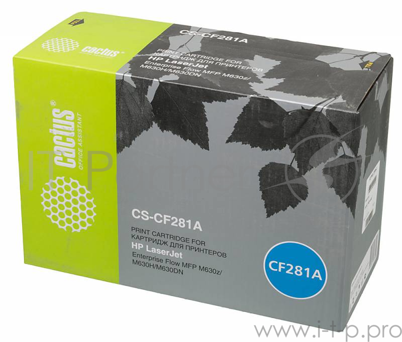 Картридж Cactus (CF281A) для HP LJ Enterprise M630/M604n/M605n/M606dn, Bk, 10.5K