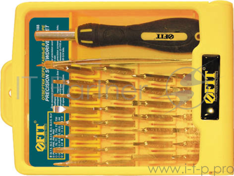 Набор отверток FIT 56188 для точных работ, 30 шт