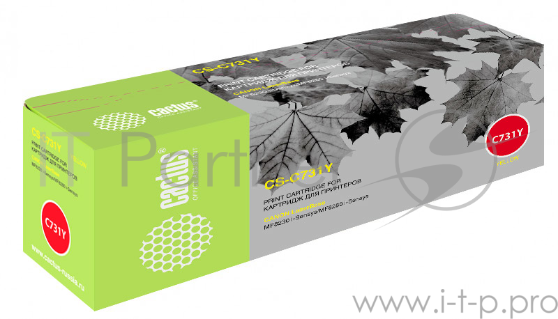 Картридж Cactus (Cartridge 731Y) для Canon LaserBase MF8230 i-Sensys/MF8280 i-Sensys, №731 Y, 1.8K