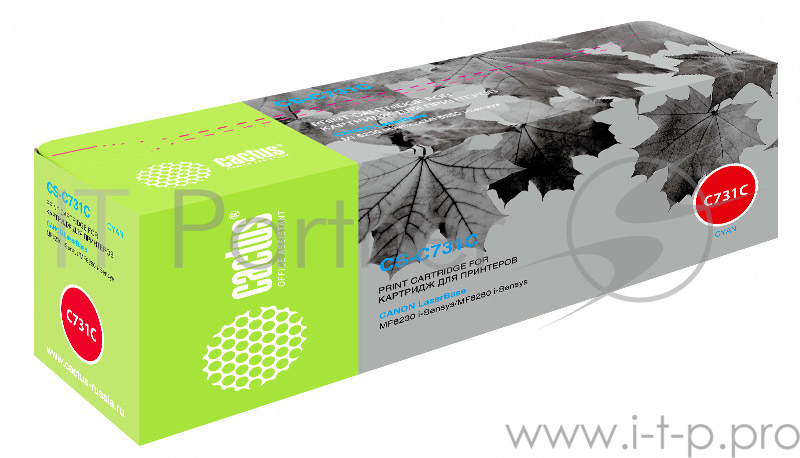 Картридж Cactus (Cartridge 731C) для Canon LaserBase MF8230 i-Sensys/MF8280 i-Sensys, №731 C, 1.8K