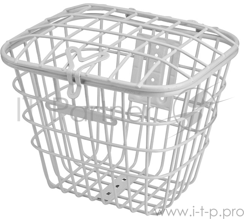 Велокорзина передняя JL-075 белая, для 28