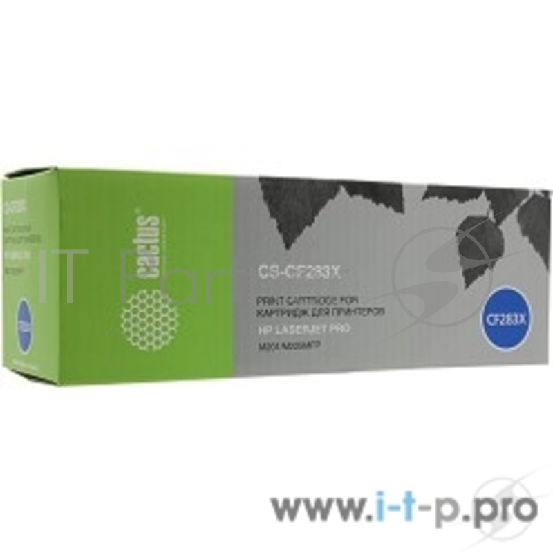 Картридж Cactus (CF283X) для HP LaserJet Pro M225dn/M201/M202, Bk, 2.2K
