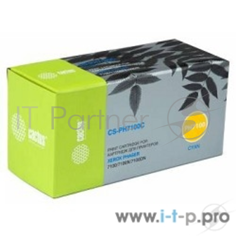 Тонер-картридж Cactus (106R02606) для Xerox Phaser 7100/7100N/7100DN, C, 4.5K