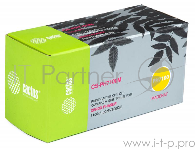 Тонер-картридж Cactus (106R02607) для Xerox Phaser 7100/7100N/7100DN, M, 4.5K