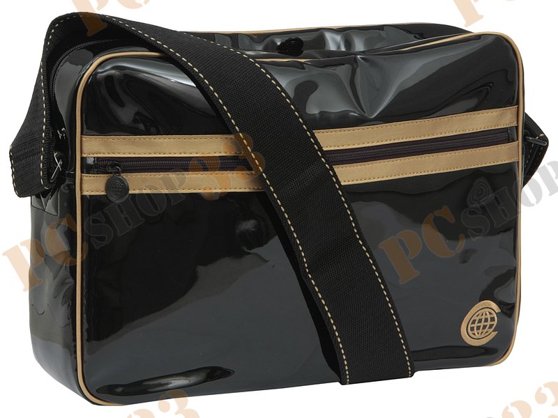 Сумка Continent CC-065 для ноутбука 15.6, черно-золотистый