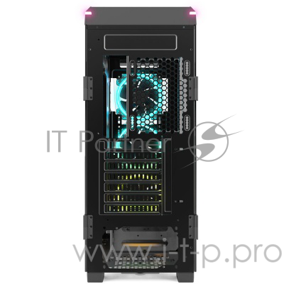 Игровой корпус чёрный Gamdias TALOS P1A (E-ATX, закаленное стекло, RGB fan 3x120 мм, 3xUSB 3.0, 2xUSB 2.0, HD Audio)