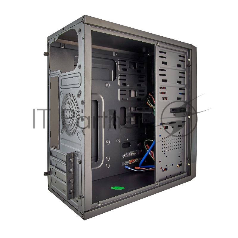 Корпус Exegate EX278429RUS Minitower Exegate QA-413U Black, mATX, <XP450, Black, 120mm>, 3*USB+1*USB3.0, Audio
