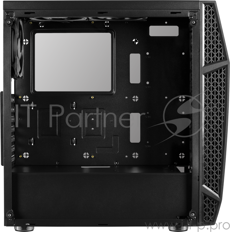 Корпус Aerocool KLAW, ATX, 0,6мм, без БП, окно из закаленного стекла, 228x445,5x461мм (ШxГxВ), USB3.0 x1, USB2.0 x2, пульт ДУ и контроллер для 10х RGB