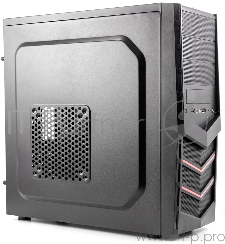 Корпус 3Cott 7001, ATX, 450Вт, черный, 2х USB2.0, 405*196*420мм