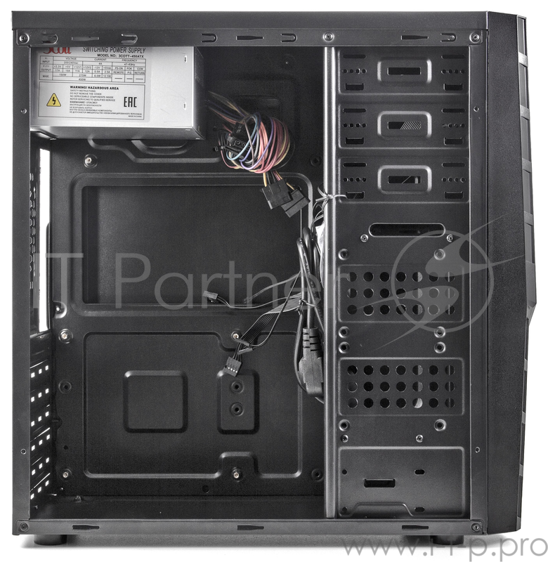 Корпус 3Cott 7001, ATX, 450Вт, черный, 2х USB2.0, 405*196*420мм