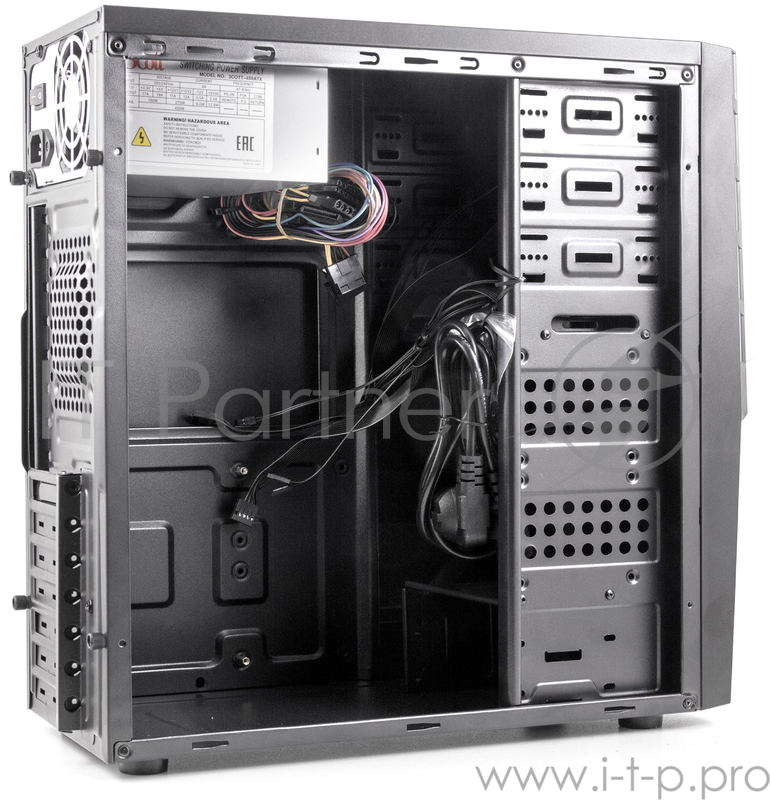 Корпус 3Cott 7001, ATX, 450Вт, черный, 2х USB2.0, 405*196*420мм