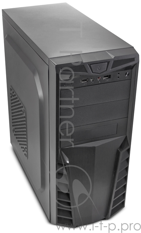 Корпус 3Cott 7002, ATX, 450Вт, черный, 2х USB2.0, 405*196*420мм