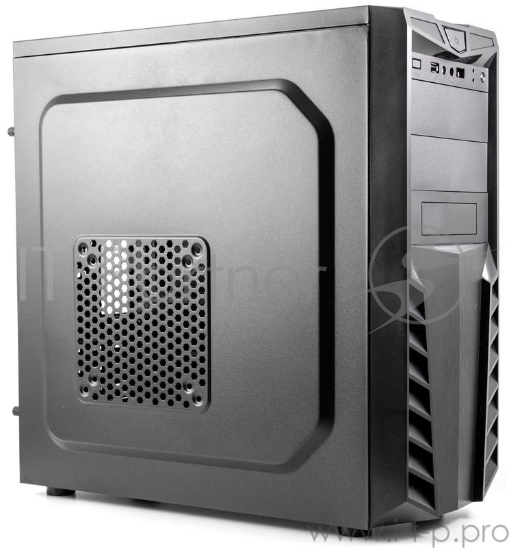 Корпус 3Cott 7002, ATX, 450Вт, черный, 2х USB2.0, 405*196*420мм