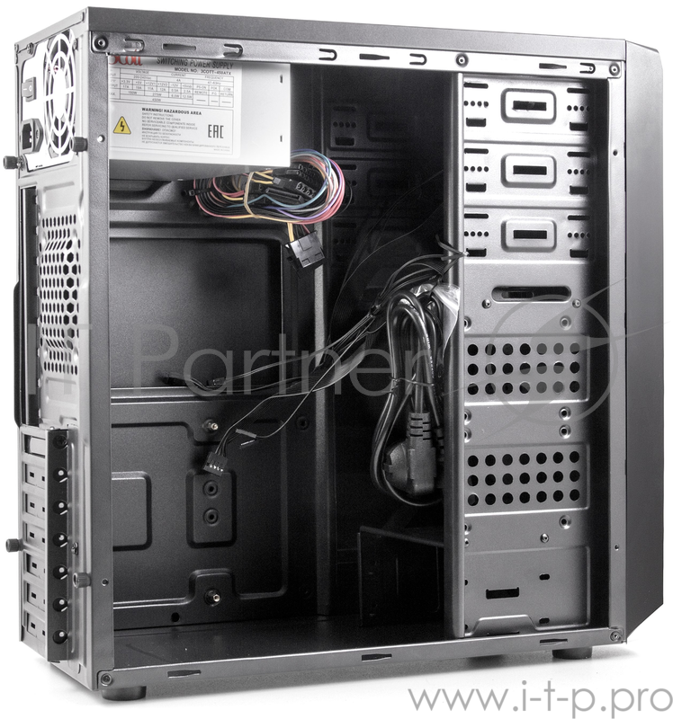 Корпус 3Cott 7002, ATX, 450Вт, черный, 2х USB2.0, 405*196*420мм