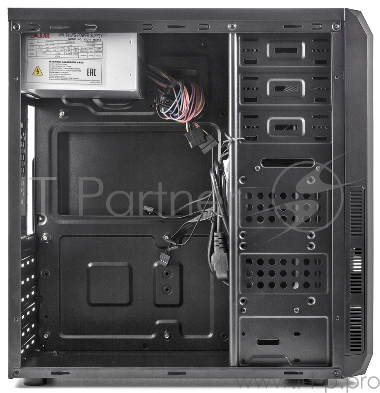 Корпус 3Cott 7003, ATX, 450Вт, черный, 2х USB2.0, 405*196*420мм