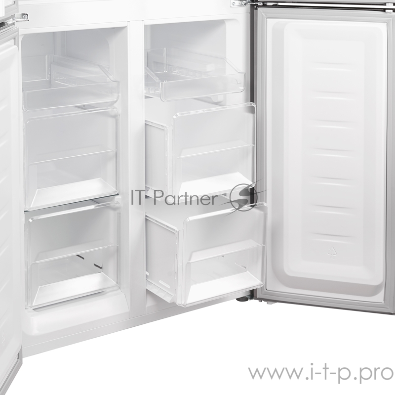 Холодильник Weissgauff WCD486NFB черный