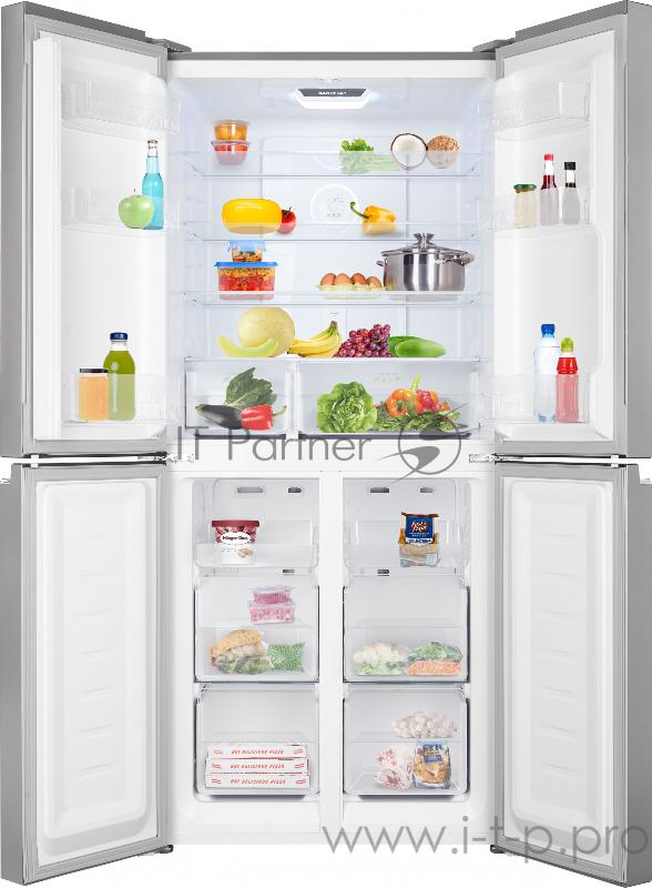 Холодильник Weissgauff WCD 486NFX нержавеющая сталь