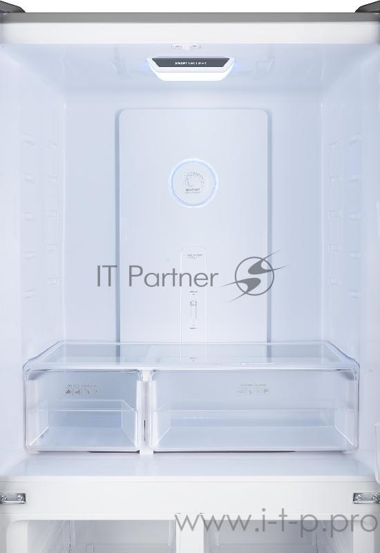 Холодильник Weissgauff WCD 486NFX нержавеющая сталь