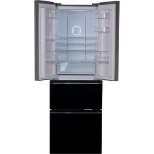 Холодильник Weissgauff WFD 486 NFB черный (трехкамерный)