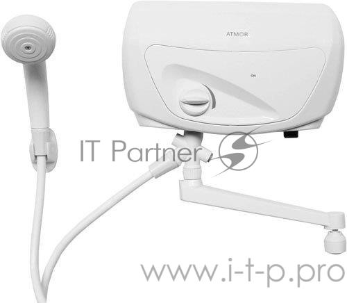 Водонагреватель Atmor CLASSIC 501 5K Универсал (combi) проточный душевая головка гибкий шланг-1,5м кронштейн кухонный гусак комплект сменных и уплотнительных колец тройник-переключатель, Механическое управление. 2 года